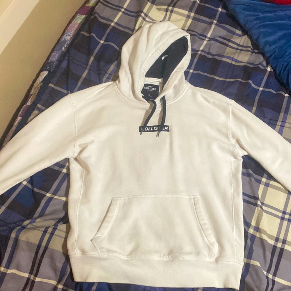 Men’s Medium White Hollister Hoodie